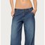 Blue Pinstripe Wide-Leg Pants