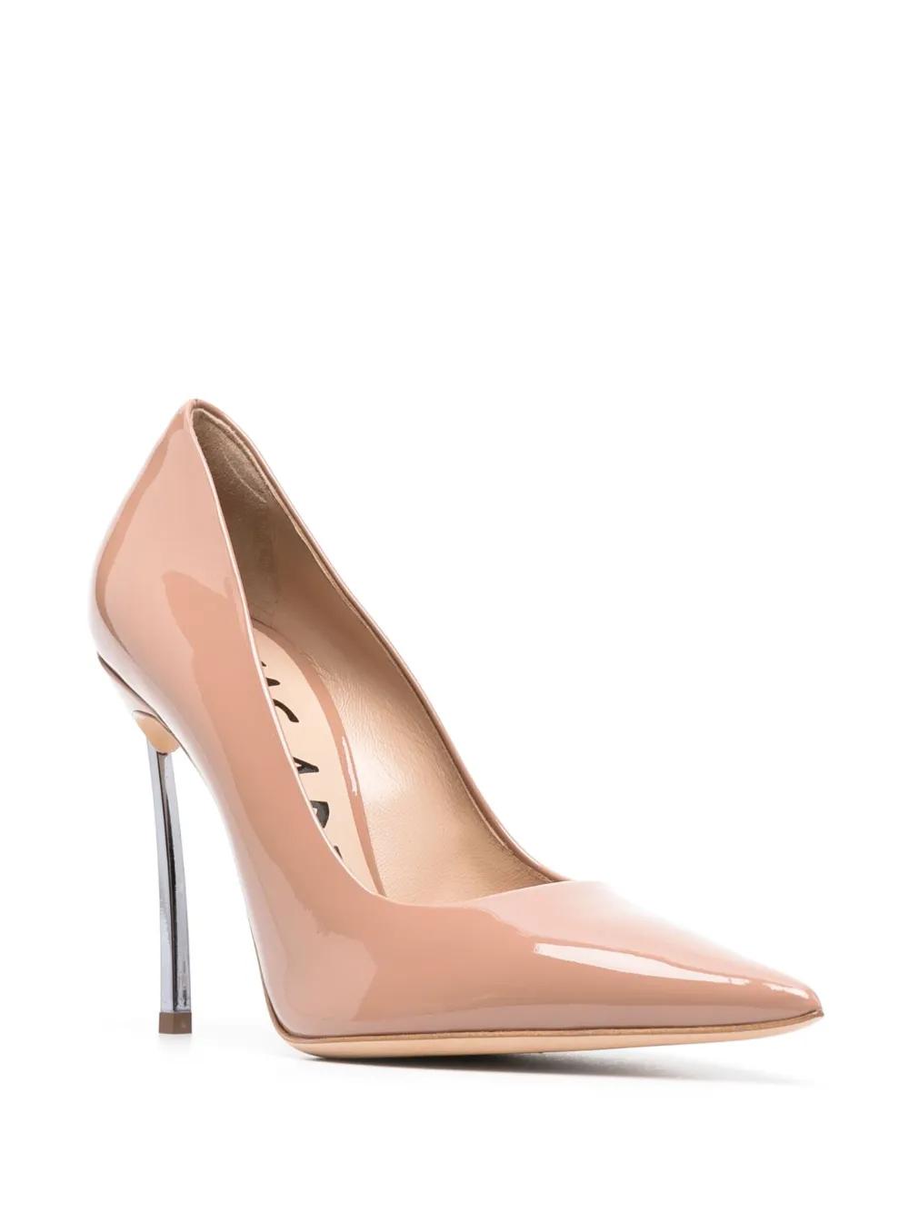 Nude Patent Pointed Pumps