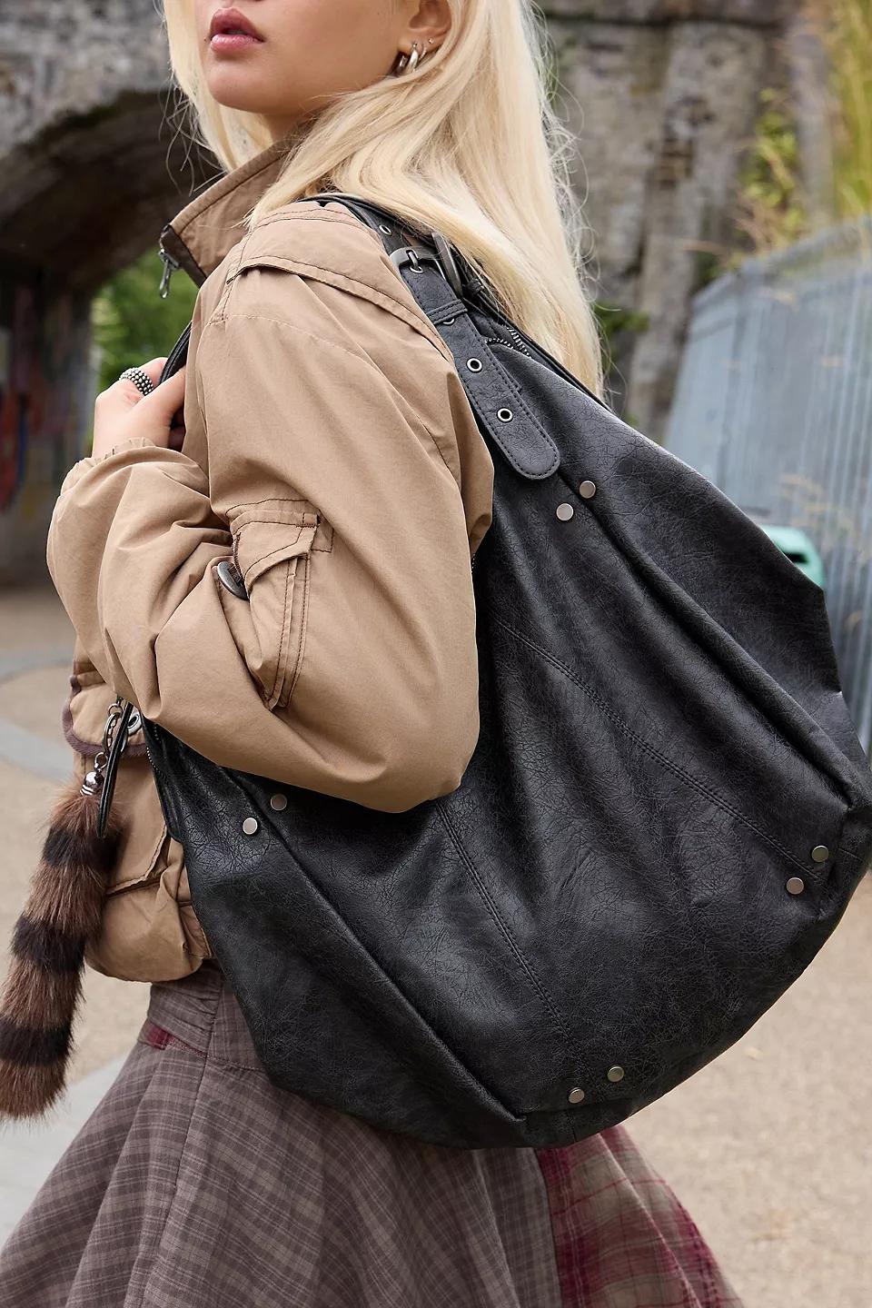 Black Oversized Shoulder Bag