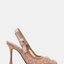 Blush Pointed-Toe Mule Heels