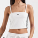 Weisses eng anliegendes Cami-Top