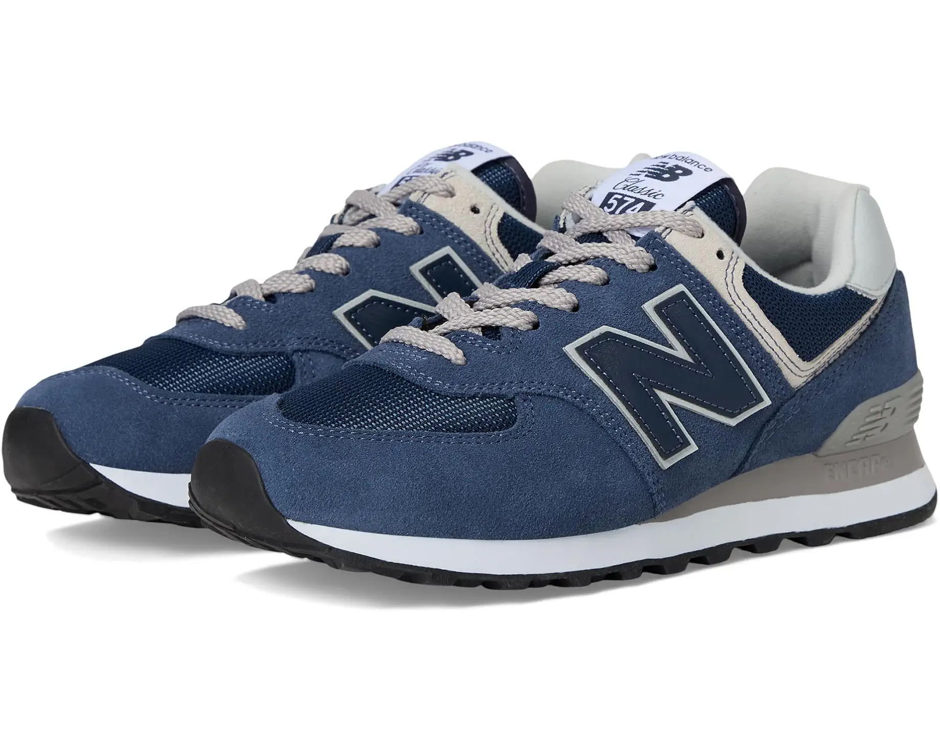 Navy Retro Running Sneakers