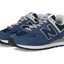 Navy Retro Running Sneakers