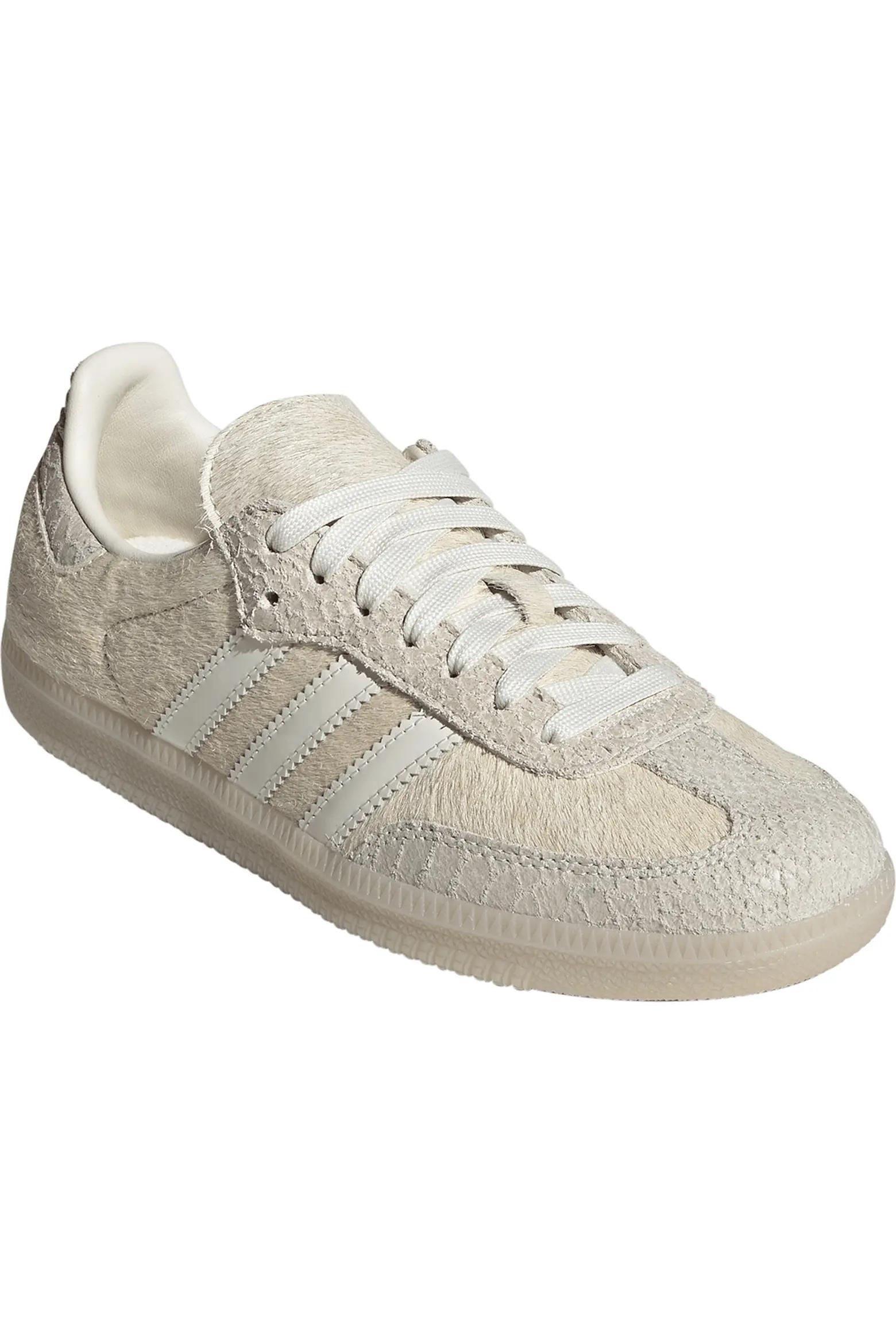 White Suede Low-Top Sneakers