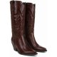 Brown Leather Western Boots