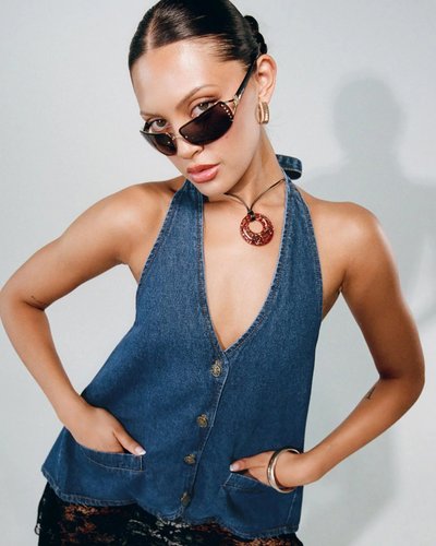 Blue Denim Vest