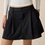 Black Pleated Mini Skirt