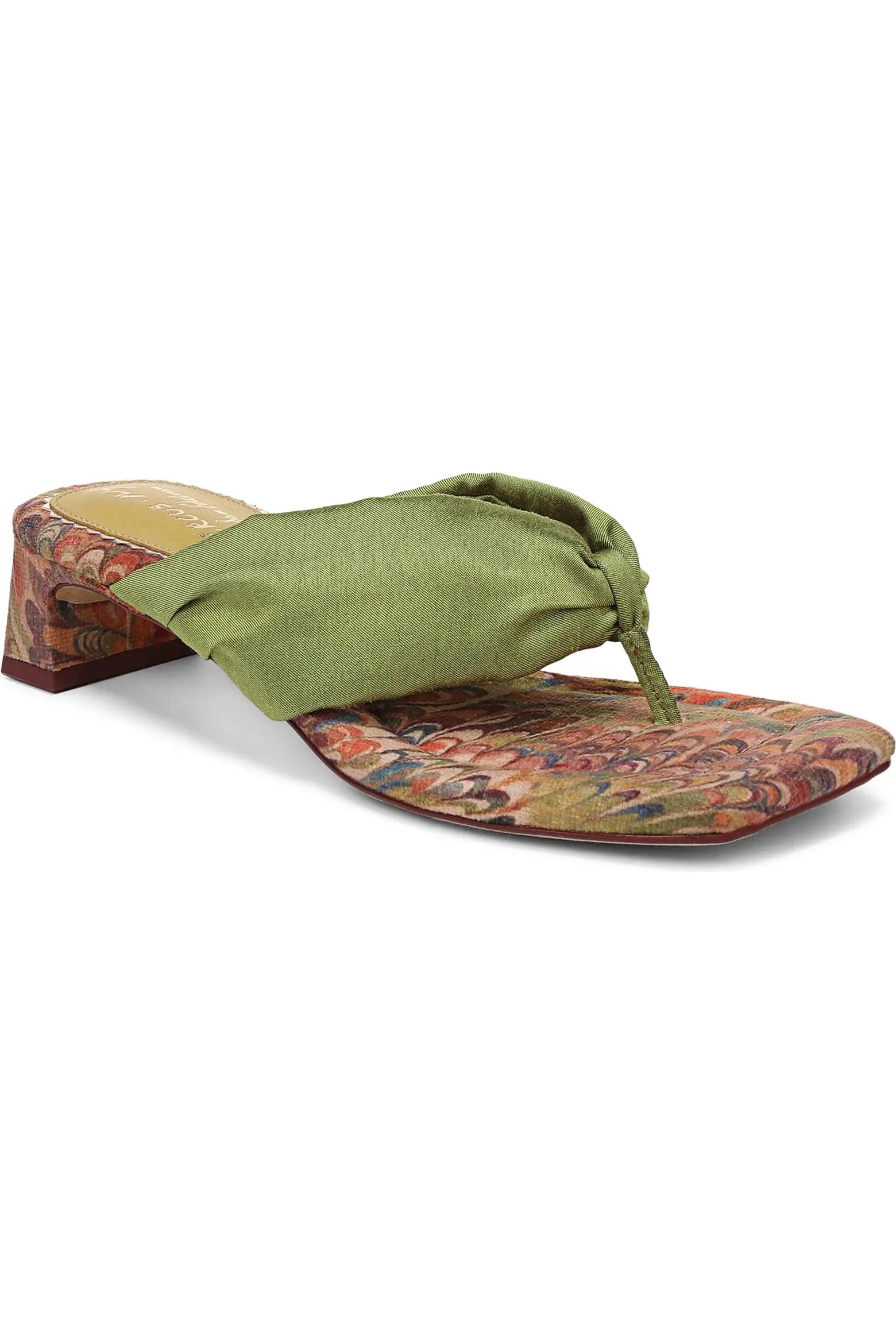 Green Heeled Sandals