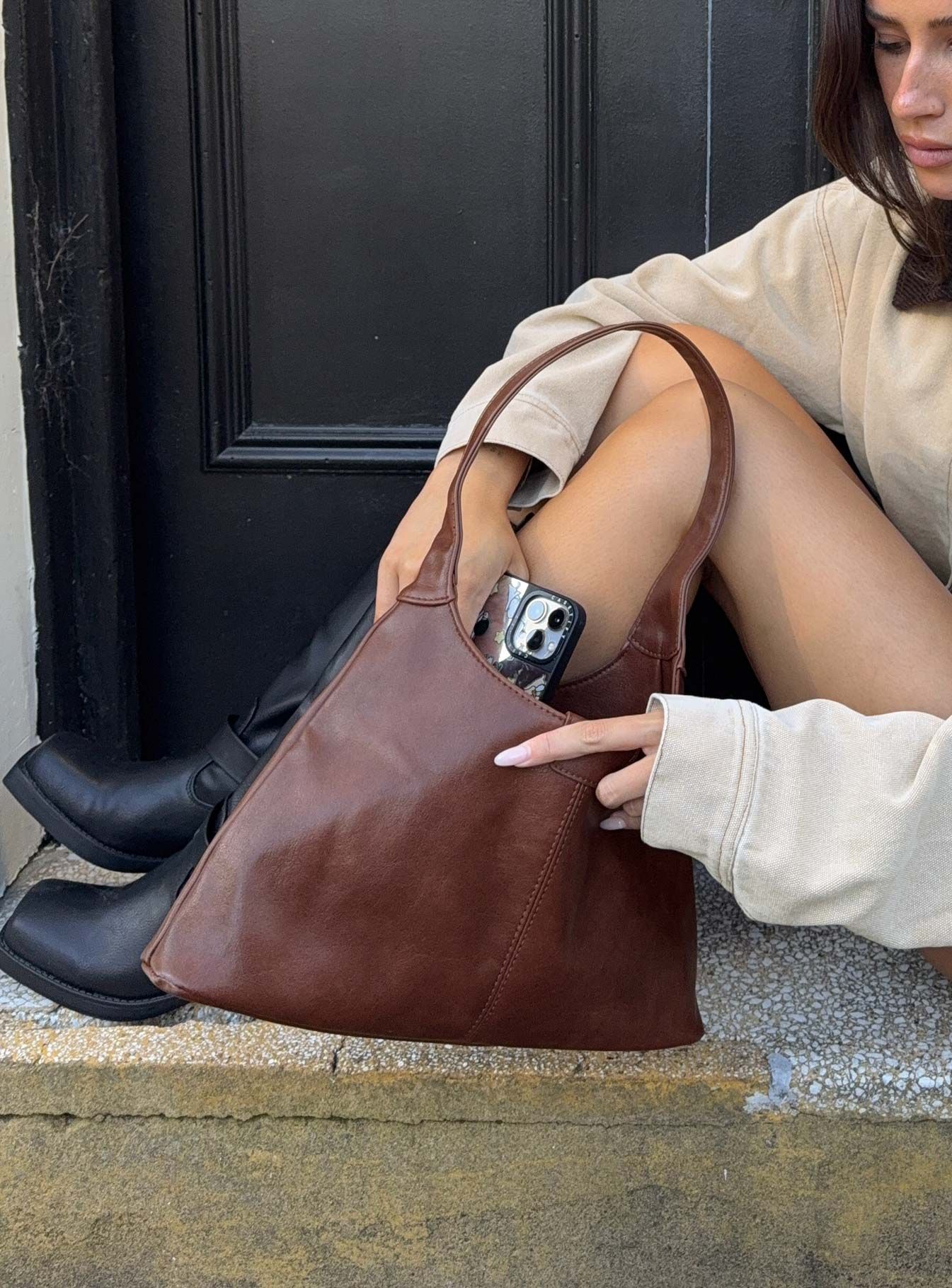 Brown Shoulder Bag