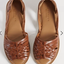 Caramel Woven Leather Sandals