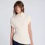 Cream Sleeveless Ribbed Knit
