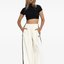 White Wide-Leg Track Pants