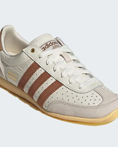 Cream Suede Retro Sneakers