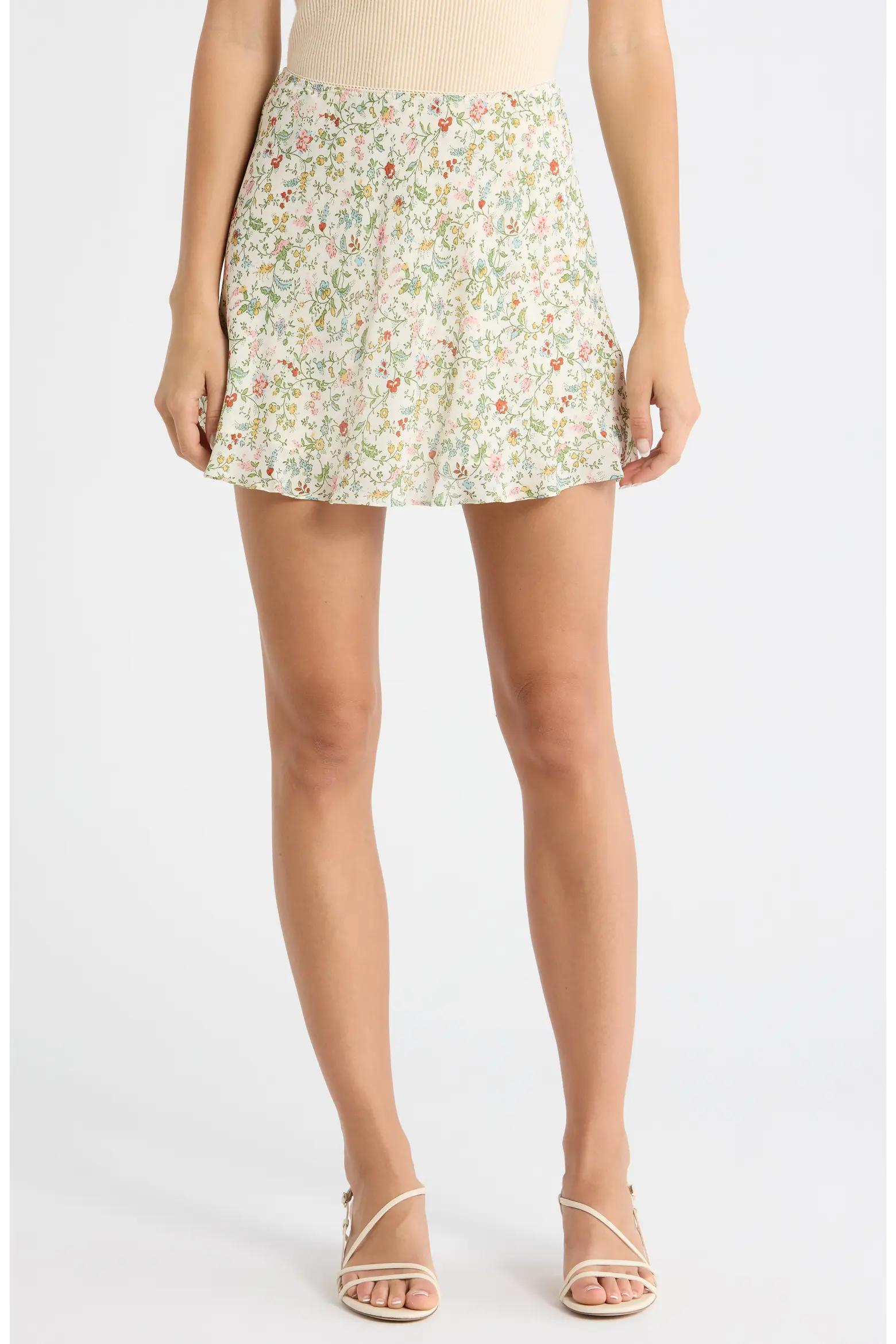 Floral Mini Skirt