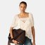 Brown Scarf-Trim Shoulder Bag