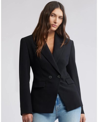 Black Double-Breasted Blazer