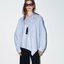 Pale Blue Oversized Button-Up Shirt