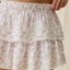 Pink Floral Peplum Crop Top