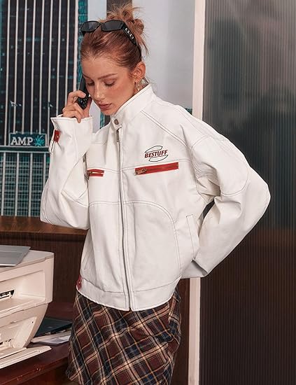 White Racing Track Jacket
