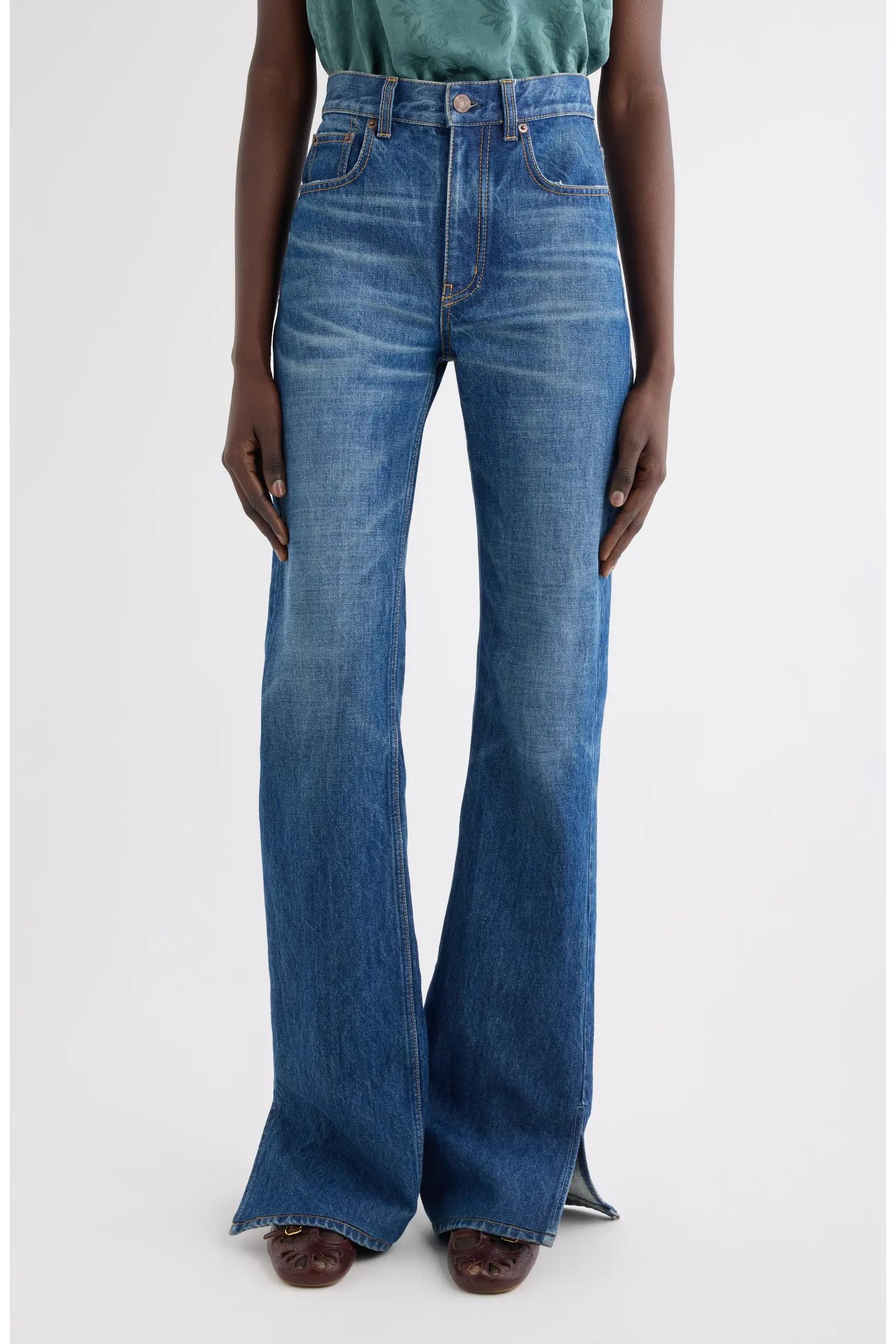 Blue Flared Jeans