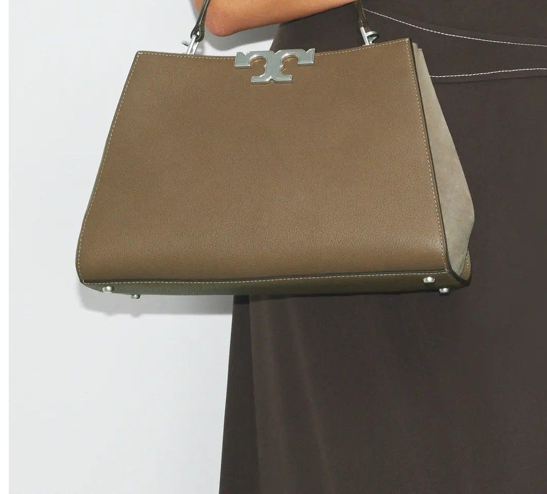 Olive Structured Tote Bag