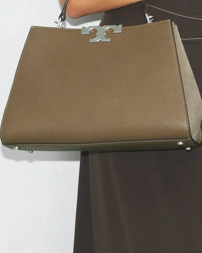 Olive Structured Tote Bag