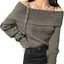 Khaki Off-Shoulder Top