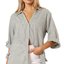 Grey Striped Oversized Shirt