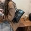 Black Lace-Up Mini Bag