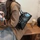 Black Lace-Up Mini Bag