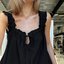 Black Ruffle Tie-Front Cami