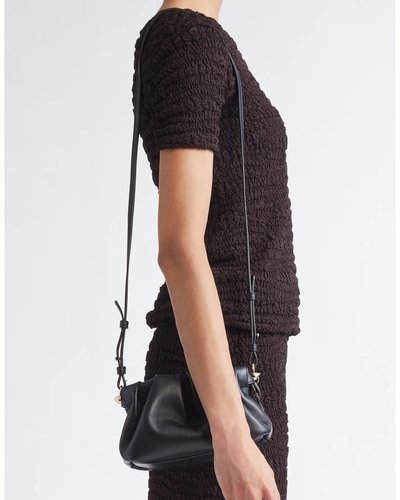 Black Leather Shoulder Bag