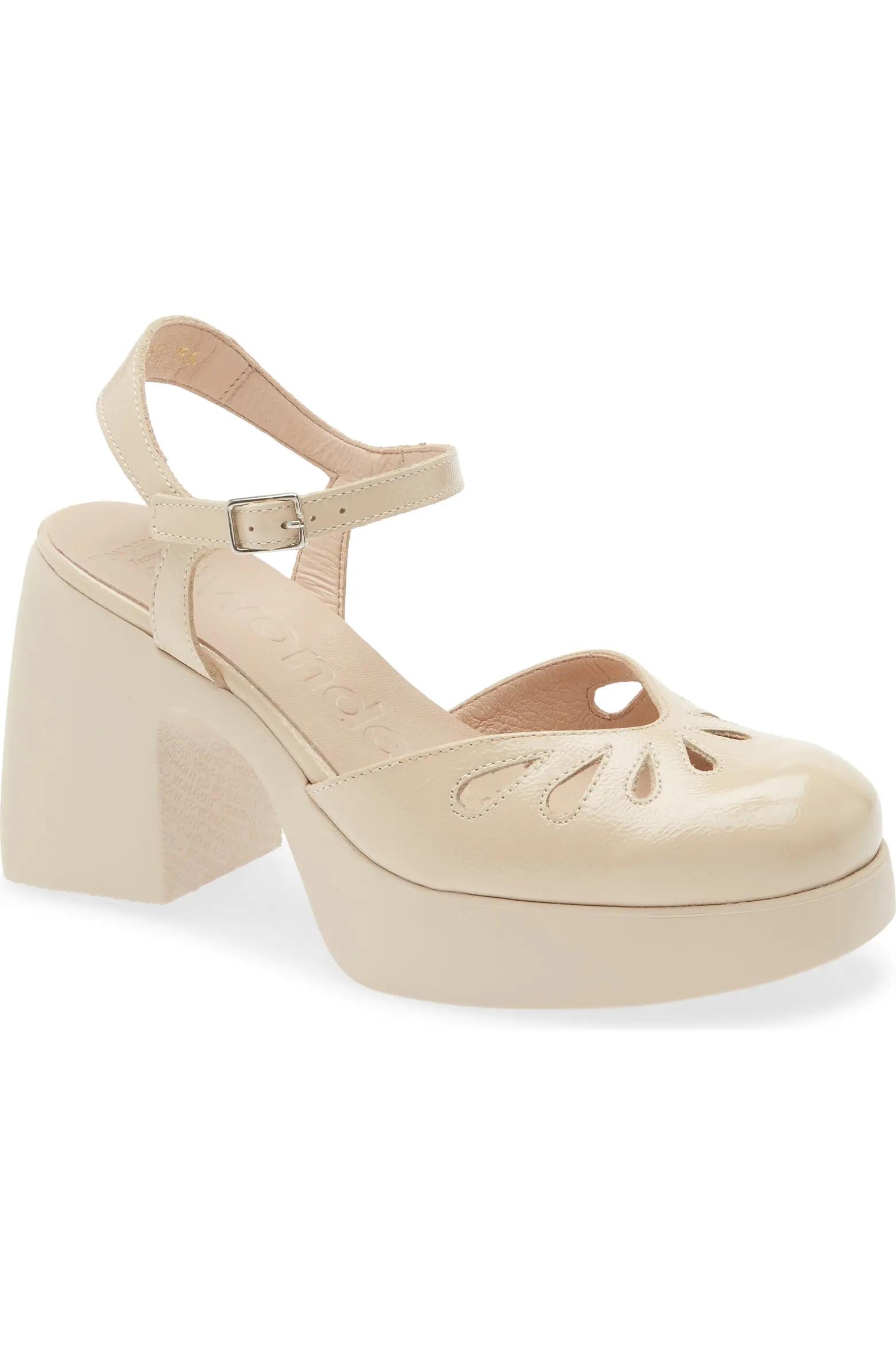 Beige Platform Sandals