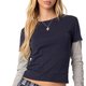 Navy Layered Short-Sleeve Tee