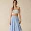 Light Blue Midi Skirt