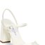 White Block-Heel Sandals