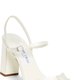 White Block-Heel Sandals