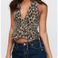 Leopard Print Halter Top