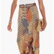 Batik Print Ruffle Midi Skirt