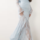 Powder Blue Lace Off-Shoulder Gown