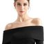 Black Off-Shoulder Top