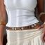 Brown Concho Disc Belt