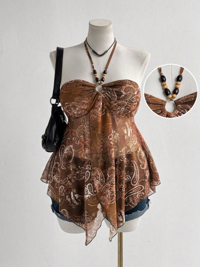 Cream Lace Handkerchief Skirt