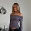 Grey Off-Shoulder Top