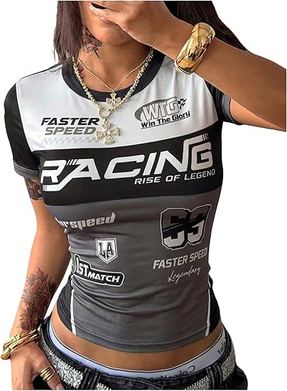 Black Racing Graphic Tee