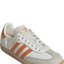 Cream and Orange Retro Sneakers