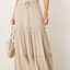 Sand Tiered Maxi Skirt