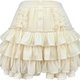Ivory Tiered Ruffle Mini Skirt