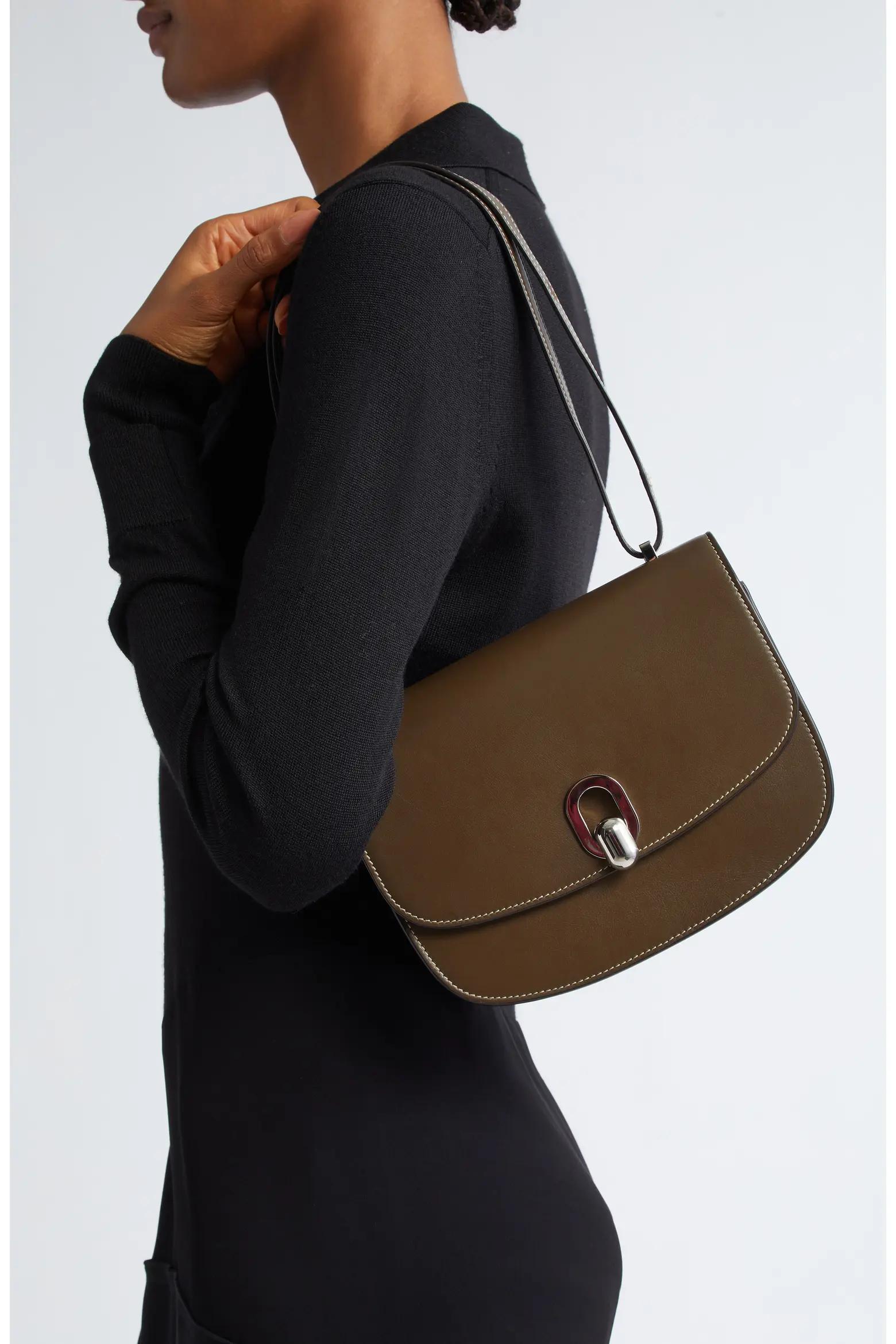 Brown Leather Shoulder Bag