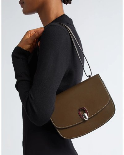 Braune Schultertasche